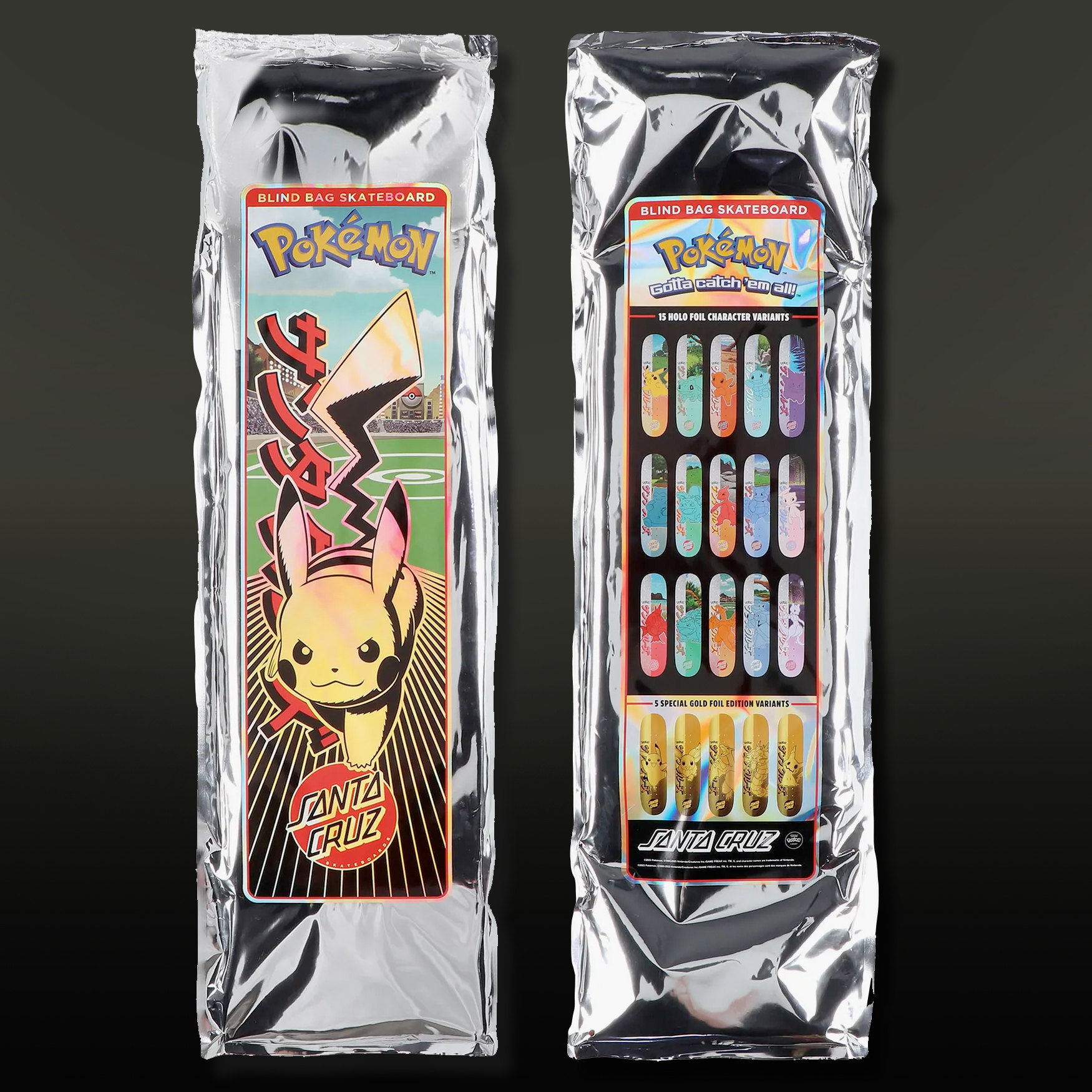 Santacruz Pokemon skateboards