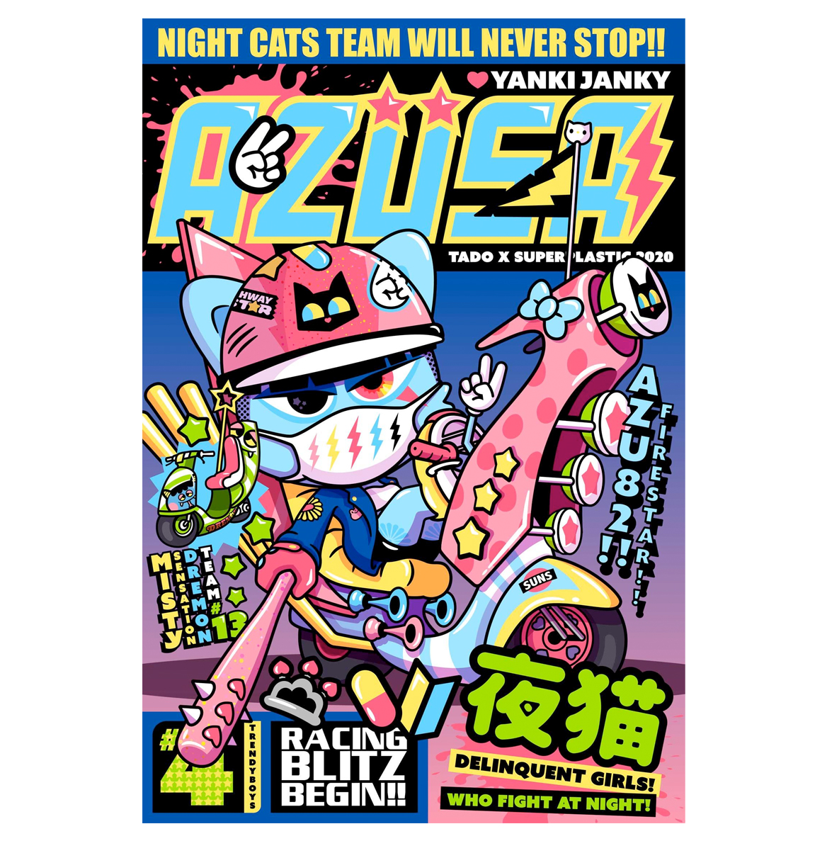 Zusa Yanki Janky Night Cats Team